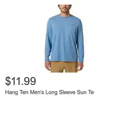 Costco Hang Ten Men's Long Sleeve Sun Te offer