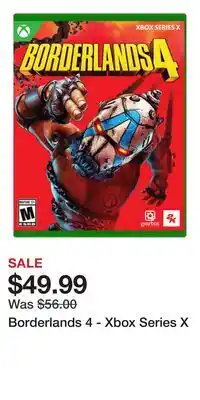 Game Stop Borderlands 4 - Xbox Series X offer