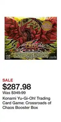 Game Stop Konami Yu-Gi-Oh! Trading Card Game: Crossroads of Chaos Booster Box offer