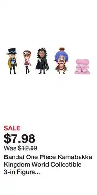Game Stop Bandai One Piece Kamabakka Kingdom World Collectible 3-in Figure (Styles May Vary) offer