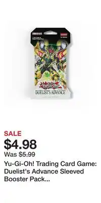 Game Stop Yu-Gi-Oh! Trading Card Game: Duelist's Advance Sleeved Booster Pack (10 Cards per Pack) offer