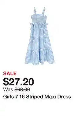 Belk Girls 7-16 Striped Maxi Dress offer