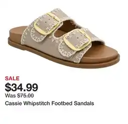 Belk Cassie Whipstitch Footbed Sandals offer