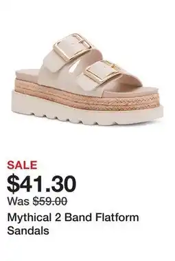 Belk Mythical 2 Band Flatform Sandals offer