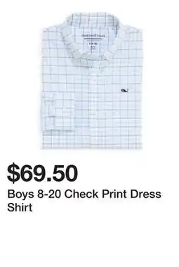 Belk Boys 8-20 Check Print Dress Shirt offer