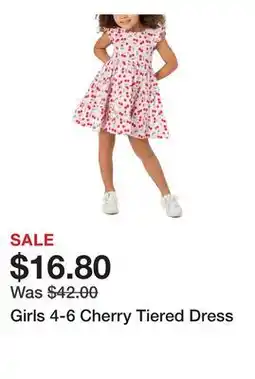 Belk Girls 4-6 Cherry Tiered Dress offer