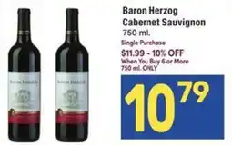 Albertsons Baron Herzog Cabernet Sauvignon offer