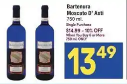 Albertsons Bartenura Moscato D' Asti offer