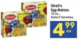 Albertsons Streit's Egg Matzos offer