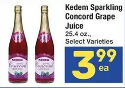 Albertsons Kedem Sparkling Concord Grape Juice offer