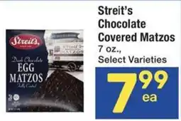 Albertsons Streit's Chocolate Covered Matzos offer