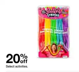 Target Select activities offer