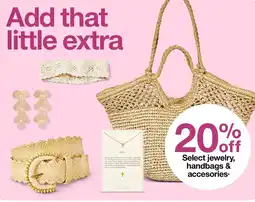 Target Select jewelry, handbags & accesories offer