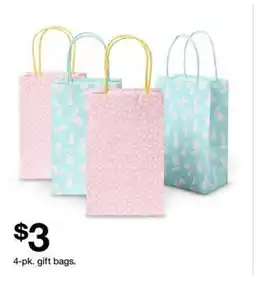 Target Gift bags offer