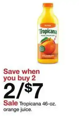 Target Tropicana orange juice offer