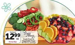 Vons Fresh Fruit or Vegetable Trays offer