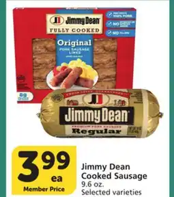 Vons Jimmy Dean Cooked Sausage offer