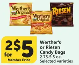 Vons Werther's or Riesen Candy Bags offer