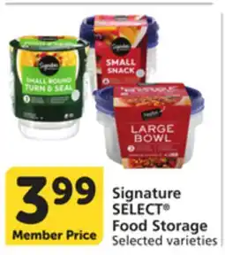Vons Signature SELECT Food Storage offer