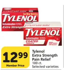 Vons Tylenol Extra Strength Pain Relief offer