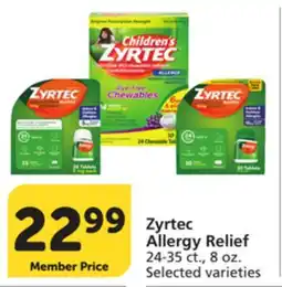 Vons Zyrtec Allergy Relief offer