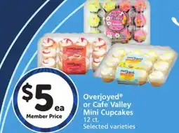 Vons Overjoyed or Cafe Valley Mini Cupcakes offer