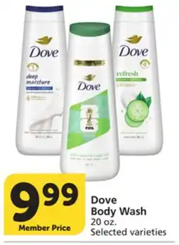 Vons Dove Body Wash offer