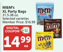 Vons M & M' s XL Party Bags offer
