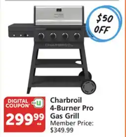 Vons Charbroil 4-Burner Pro Gas Grill offer