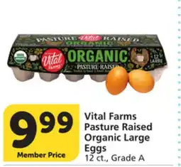 Vons Vital Farms Pasture Raised Organic Large Eggs offer