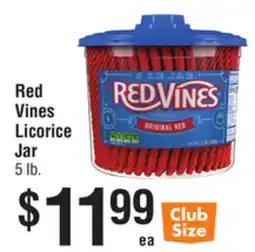 Smart & Final Red Vines Licorice Jar offer