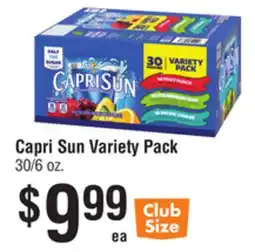 Smart & Final Capri Sun Variety Pack offer