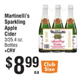 Smart & Final Martinelli's Sparkling Apple Cider offer