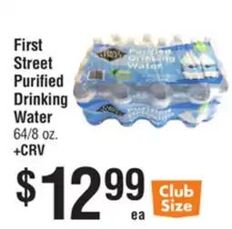 Smart & Final First Street Purified Drinking Water offer