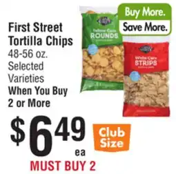 Smart & Final First Street Tortilla Chips offer