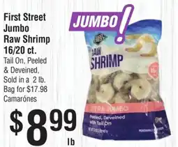 Smart & Final First Street Jumbo Raw Shrimp 16/20 ct offer