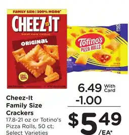 Ralphs Cheez-It Family Size Crackers offer