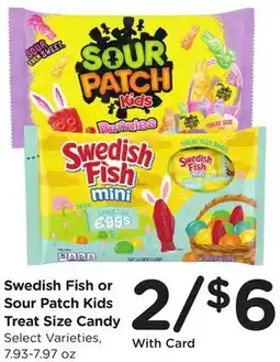 Ralphs Swedish Fish or Sour Patch Kids Treat Size Candy offer
