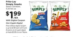 Ralphs Frito-Lay Simply Snacks offer