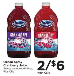 Ralphs Ocean Spray Cranberry Juice offer