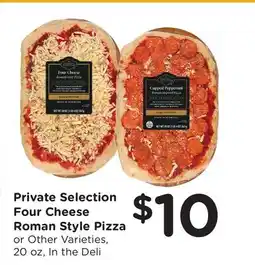 Ralphs Private Selection Four Cheese Roman Style Pizza offer