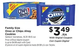 Ralphs Family Size Oreo or Chips Ahoy Cookies offer