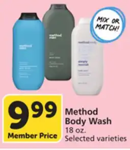 Albertsons Method Body Wash offer