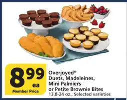 Albertsons Overjoyed Duets, Madeleines, Mini Palmiers or Petite Brownie Bites offer