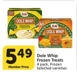 Albertsons Dole Whip Frozen Treats offer
