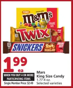 Albertsons Mars King Size Candy offer