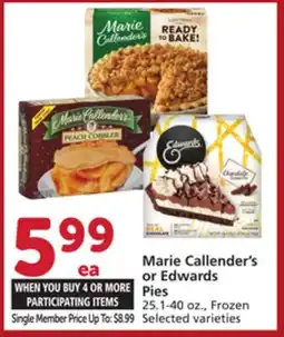 Albertsons Marie Callender's or Edwards Pies offer