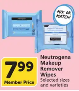 Albertsons Neutrogena Makeup Remover Wipes offer