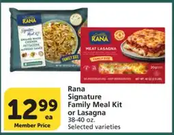 Albertsons Rana Signature Family Meal Kit or Lasagna offer