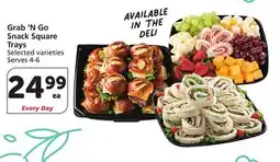 Albertsons Grab'N Go Snack Square Trays offer
